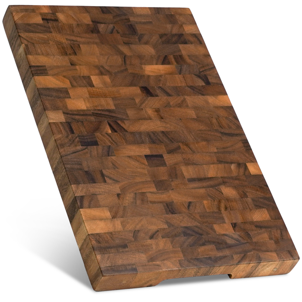 XL End Grain Cutting Board 20×13×1.6" Thick – 11 LB Heavy Duty Butche