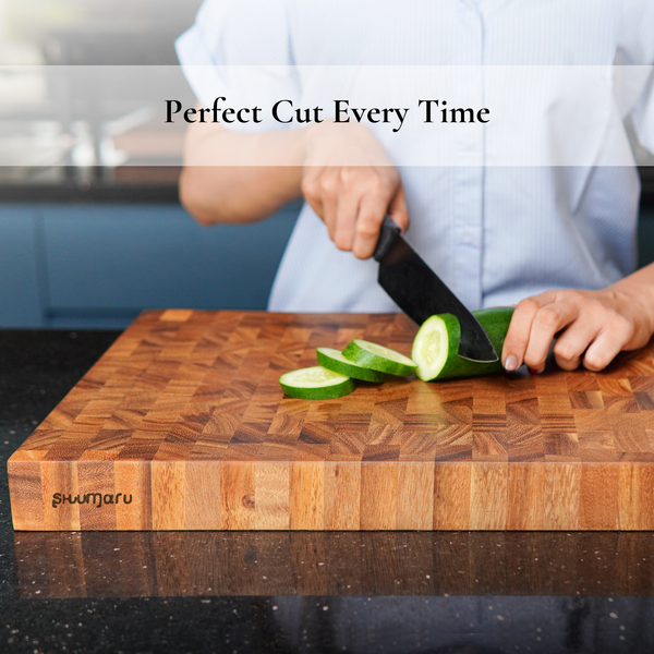 Walnut End-Grain Cutting Board – 20X13X1.6" - Silky-Smooth, Knife‑Friendly, Hand Grips & Non‑Slip Feet